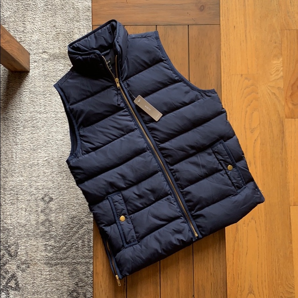 J. Crew Mountain Puffer Vest - Navy